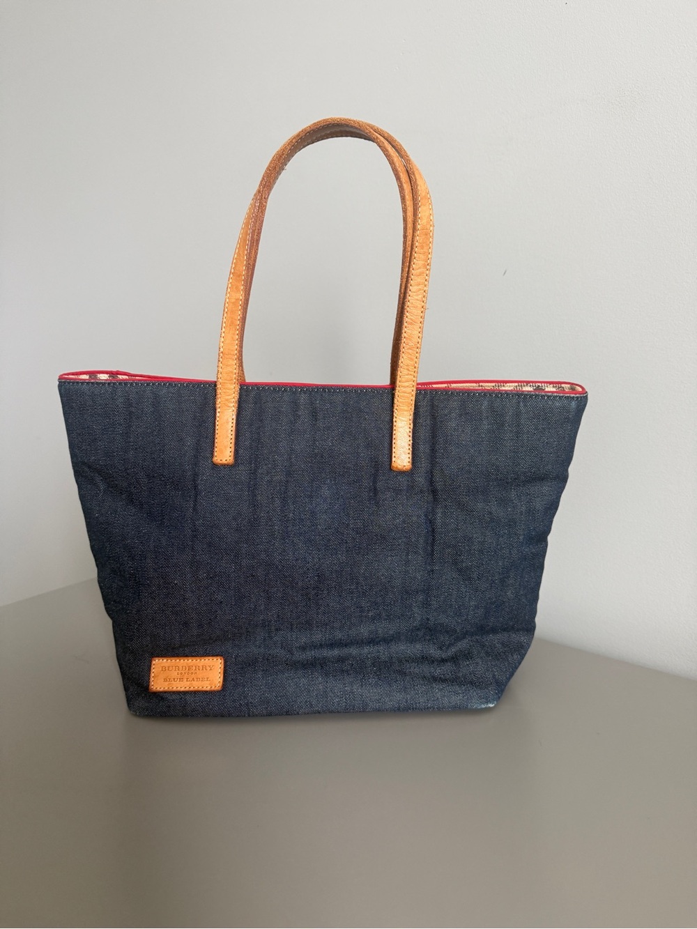 Burberry Blue Label Denim Tote Bag